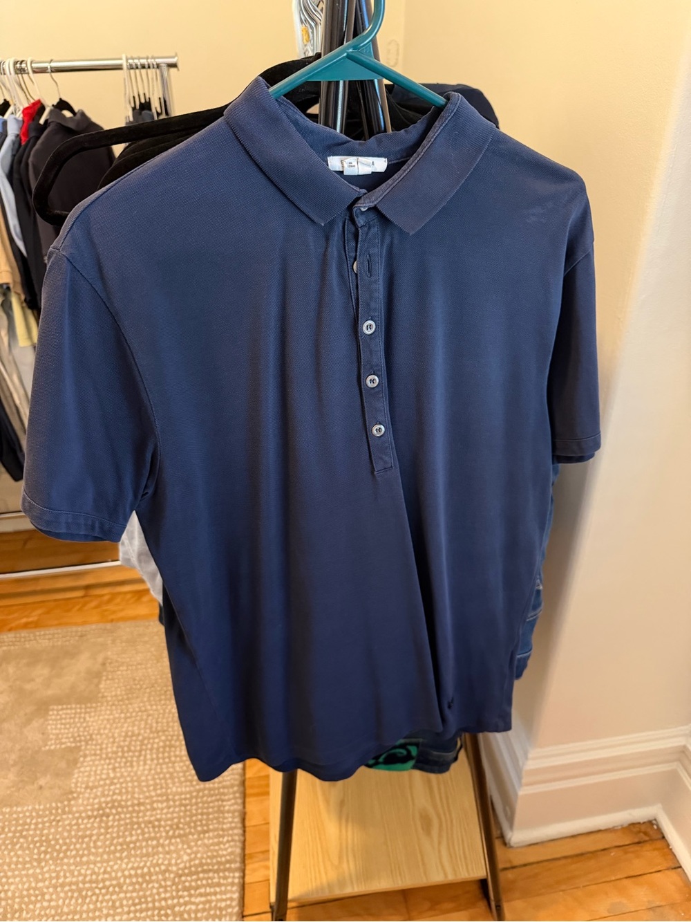 Classic Navy Short-Sleeve Polo Shirt